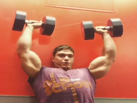 We love watching him on Arms Day