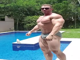 Muscles by the Pool