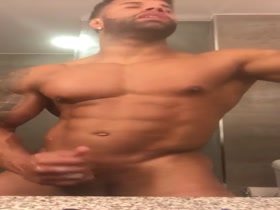 Hot and Cocky Black Muscle Hunk