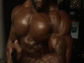 Pumping Up His Pecs for the Show