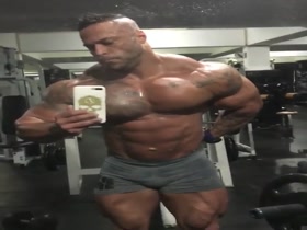 Muscle Monster on the Gym Floor