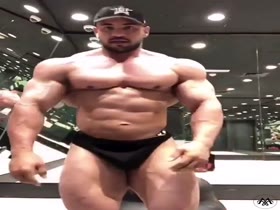 Shaban - so flexed, so pumped he could almost burst