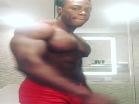 Nated King shows off his stunning huge body