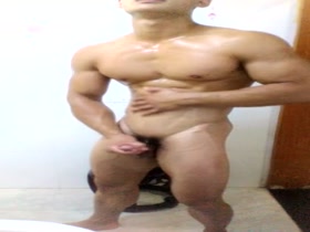 Chinese muscle young man