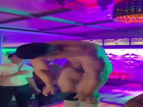 Hard cock muscle stripper dance