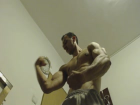 Young ripped bodybuilder