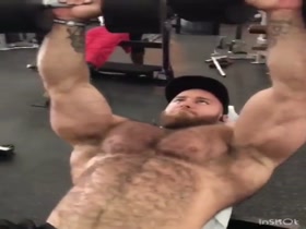 Caleb Blanchard working out