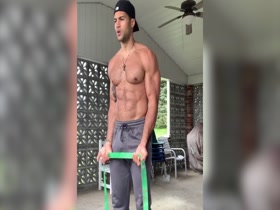 Devin Goda Working Out