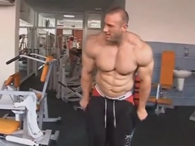 Hot bodybuilder posing - Petr Brezna