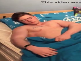 Hot guy naked in bed