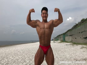 Asian bodybuilder