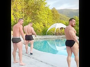 Beefcakes by the Pool!