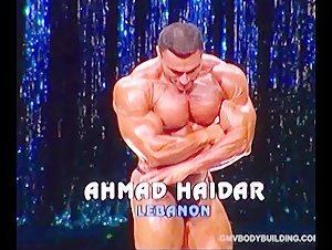 Muscle Advent Calendar Day 22: Ahmad Haidar posing 2003