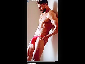 An Egyptian gym trainer shows off his penis - Part 2
