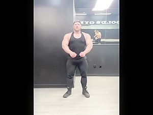 Gay Bodybuilder Flexing