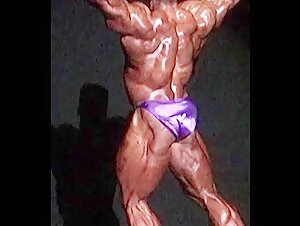 Muscle Advent Calendar 2024 Day 3: Jean Peirre Fux posing 1997