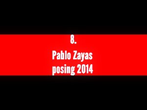 Muscle Advent Calendar 2024 Day 8: Pablo Zayas posing 2014