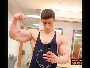 Huge young biceps