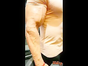 Huge biceps