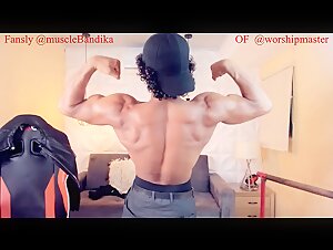 muscle stud Lorian - flex debut -  full vid in descr. box