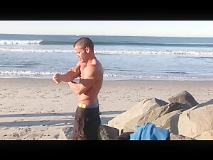 Nude Muscle Men - Damon Danilo - Beach Front