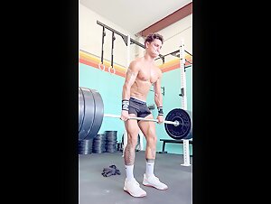 Workout with boner