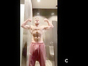Hot dude flashing bushy pits 2