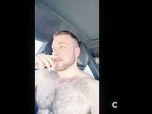 Hot dude flashing bushy pits 3