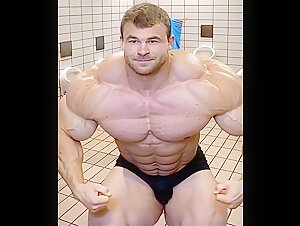 Massive Bodybuilder flexing…