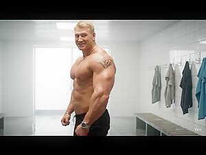 AI-Generated Muscle Domination: Titans vs Fragile Janitor in Locker Room