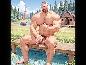 DOWN BY THE STREAM (MUSCLE ARTWORK)
