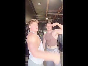 Muscled hairy dude's thick pits 2