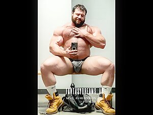 Big guys even take their toys to the gym locker room.