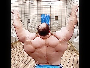Massive Wide Back Pull-Ups II (2004) in Men‘s Toilet…