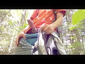 Cum dripping from his Horny Boner