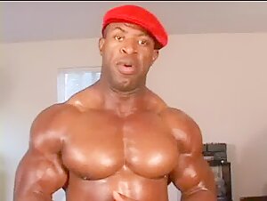 Pro IFBB Black Butt BB Rodney Naked Workout 1