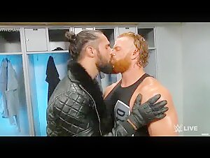 seth hot spit kiss