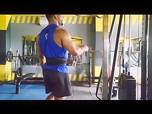 Pro IFBB India Mature Butt BB Bittu Moni Chetia Show Bubble Round Ass While Workout