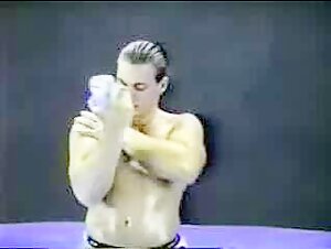Erotic muscles oil wrestling