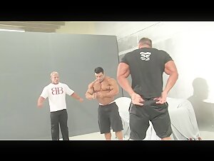 Bodybuilders poses