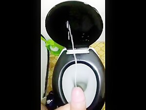 big cum on the toilet