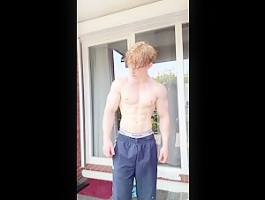 muscle flexing