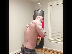 Tatted MAGA Redneck Showing Off His Hole