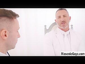 After the interview Master starts toying my ass