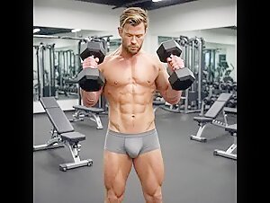 Chris Hemsworth in the Gym
