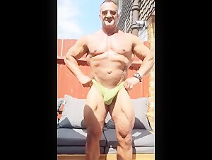 Muscle Daddy models the bulge