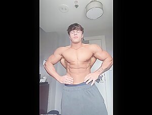 Young Flexing Stud